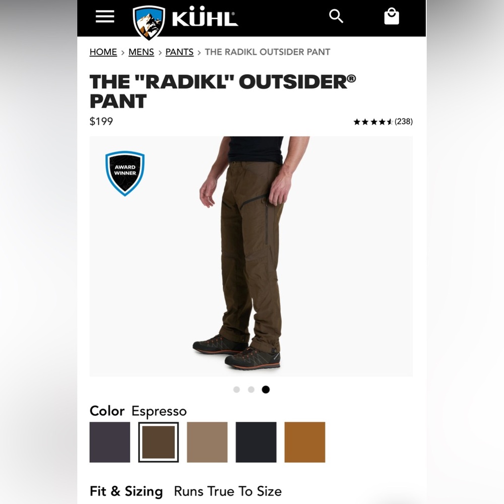 Kuhl Radikl Outsider Pants